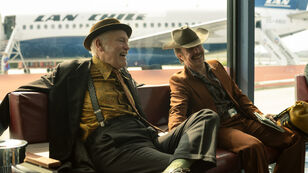 John Malkovich and Sam Rockwell in WILD HORSE NINE. Photo by Searchlight Pictures/Diego Araya Corval�n, Courtesy of Searchlight Pictures. � 2026 Searchlight Pictures. All Rights Reserved.